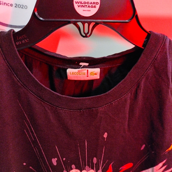 Lacoste Gater superhero Blam T shirt size small - Picture 3 of 5